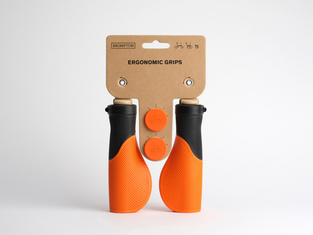 Brompton Handvatten Ergonomic Zwart-Oranje