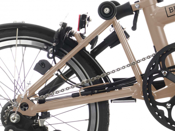 Brompton Achterframe C Line Staal Zijdeglans Dune Sand