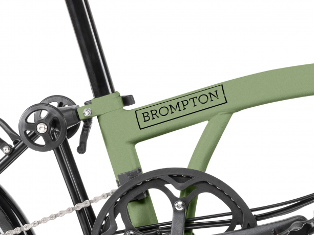 Brompton Electric C Line Explore M12R Matcha Green Demo Bike