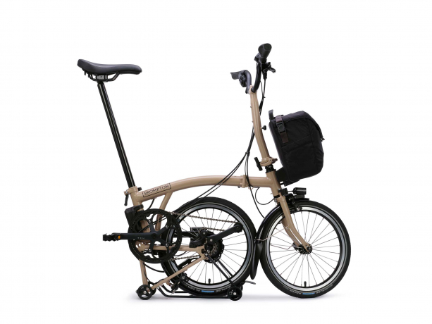 Brompton Electric C Line M4R SuperRoll+ e-Motiq Dune Sand