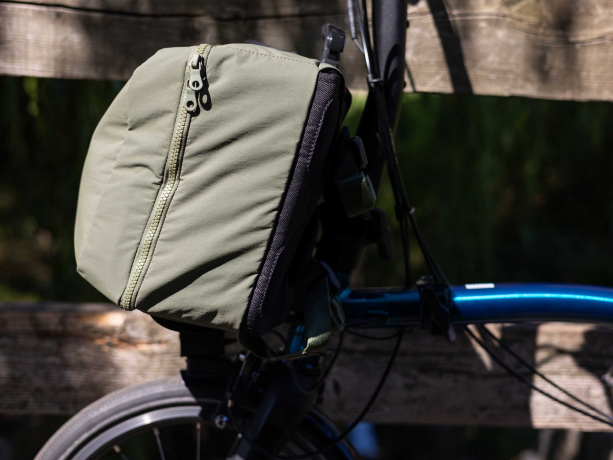 Brompton Electric Backpack Medium Olive Green
