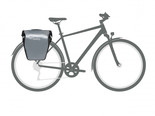 Ortlieb Back-Roller Core QL2.1 Achtertas Single Alu-Grijs