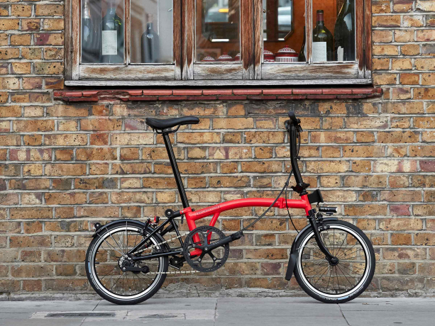 Brompton S6L Black Edition Raket Rood