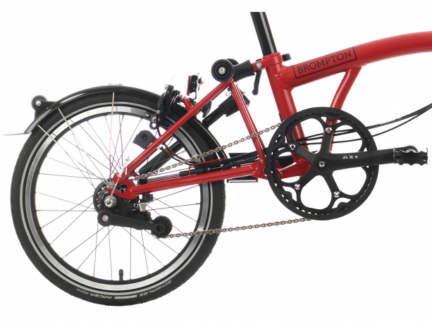 Brompton C Line Explore Hoog met Rack Huis Rood