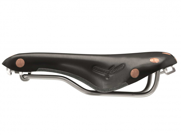 Brooks Swift Chroom Zadel Zwart