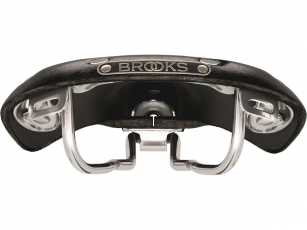 Brooks B15 Swallow Chroom Zadel Zwart