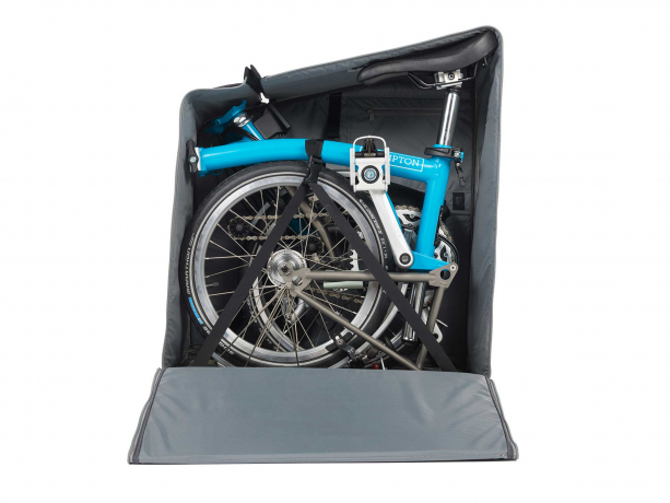 Brompton Transit Travel Bag v2 Zwart op 4 Wieltjes
