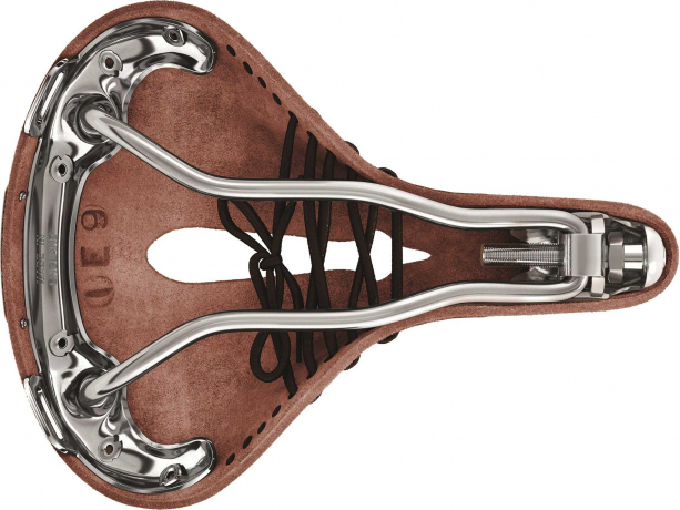 Brooks B17 Short Carved Dames Zadel Bruin