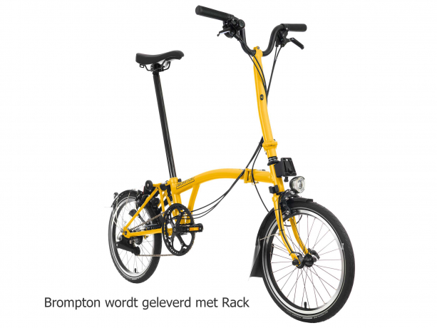 Brompton C Line Explore Hoog met Rack  Season 2023 Hommel Geel