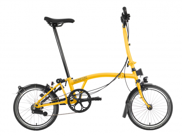 Brompton C Line Explore Hoog met Rack  Season 2023 Hommel Geel