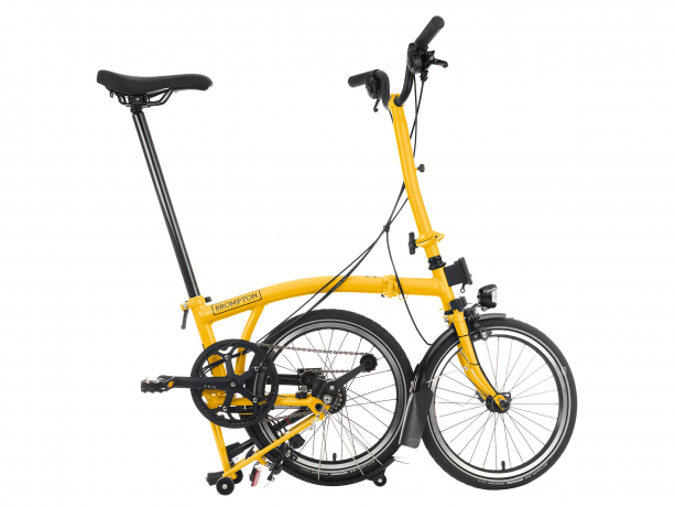 Brompton C Line Explore Hoog met Rack  Season 2023 Hommel Geel