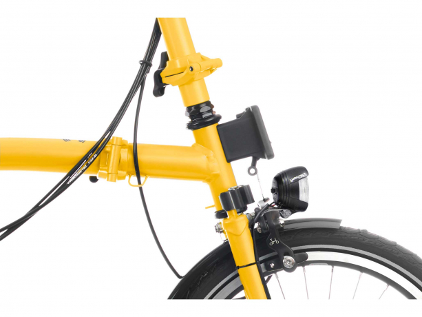 Brompton C Line Explore Hoog met Rack  Season 2023 Hommel Geel