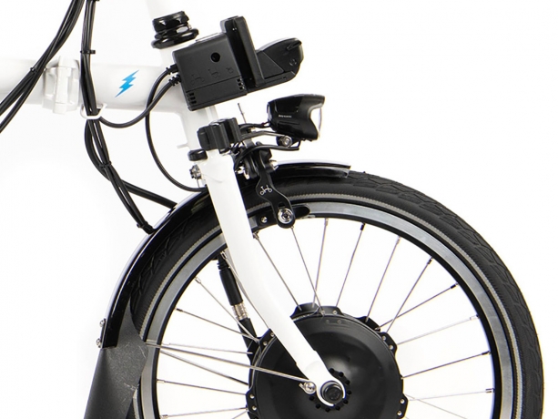 Brompton Electric Voorvork Glansgelakt Wit