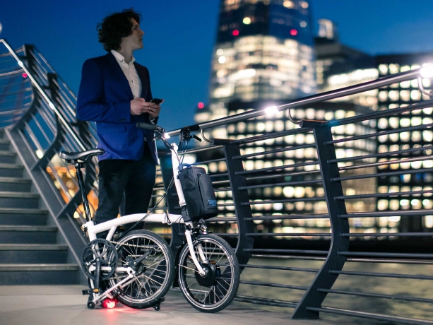 Brompton Electric M6L Vouwfiets Wit Glans