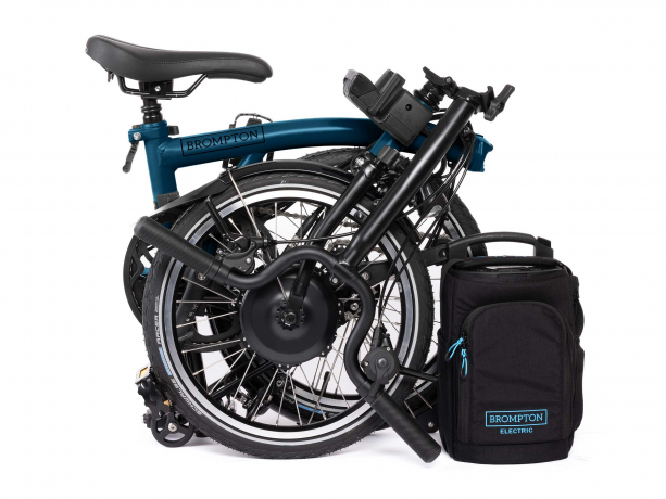 Brompton Electric C Line Urban M4L Ocean Blue