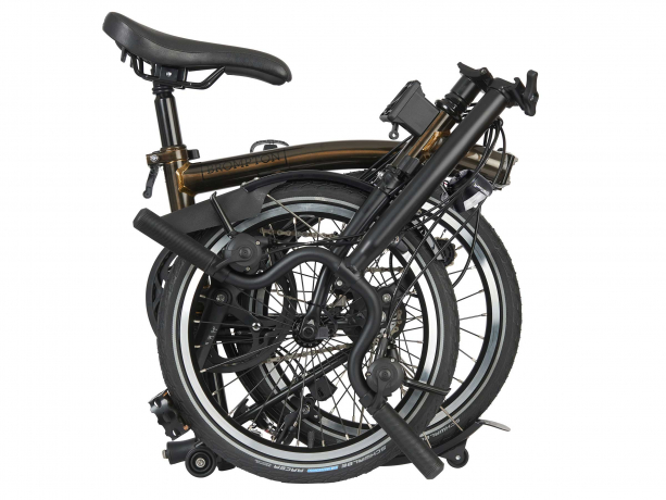 Brompton C Line Explore Hoog met Rack Black Lacquer