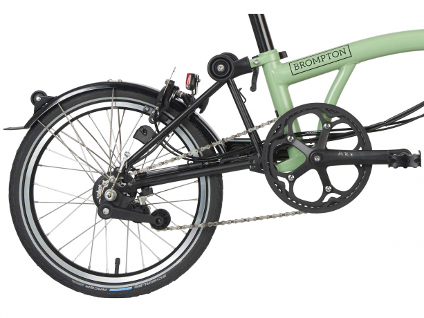 Brompton Electric C Line Explore Hoog Matcha Groen