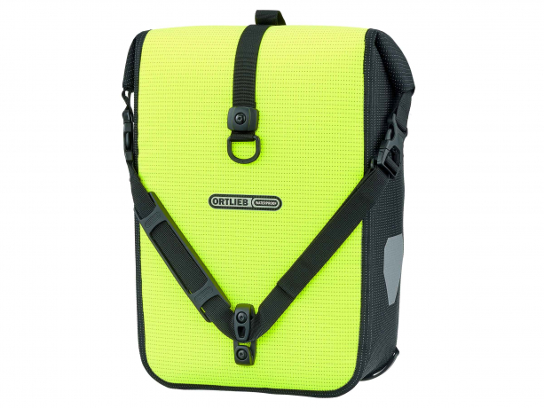 Ortlieb Sport-Roller High-Vis QL2.1 Voortas Single Neongeel-Zwart Reflex