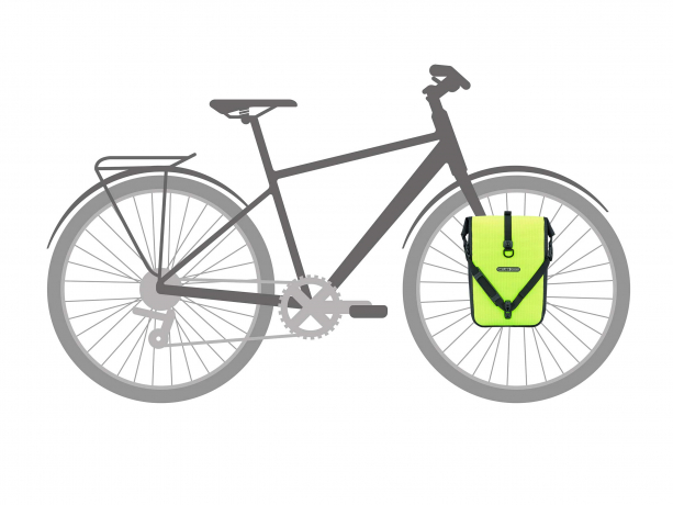 Ortlieb Sport-Roller High-Vis QL2.1 Voortas Single Neongeel-Zwart Reflex