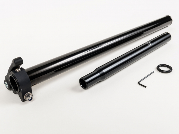Brompton Zadelpen Telescopisch Zwart