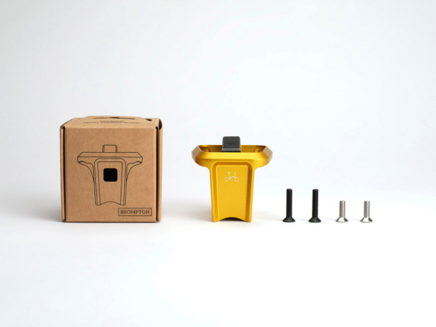 Brompton Bagageclip Gesmeed Aluminium Gold