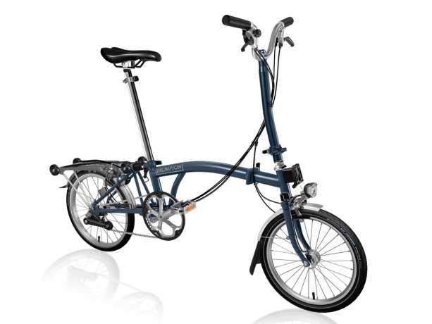 Brompton H6R Vouwfiets Tempest blauw - Tempest blauw