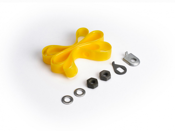 Brompton Voorwiel Alu Standaard Dubbelwandig Zwart-Zilver