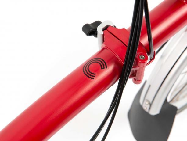 Brompton C Line Explore Hoog met Rack Huis Rood