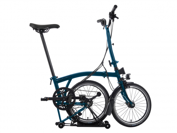 Brompton C Line Explore Rack Hoog Ocean Blue