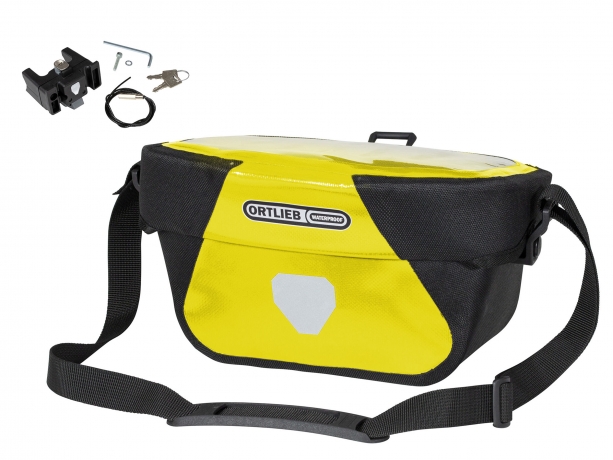 Ortlieb Stuurtas Ultimate Six Classic 5L Geel-Zwart incl. Stuurhouder