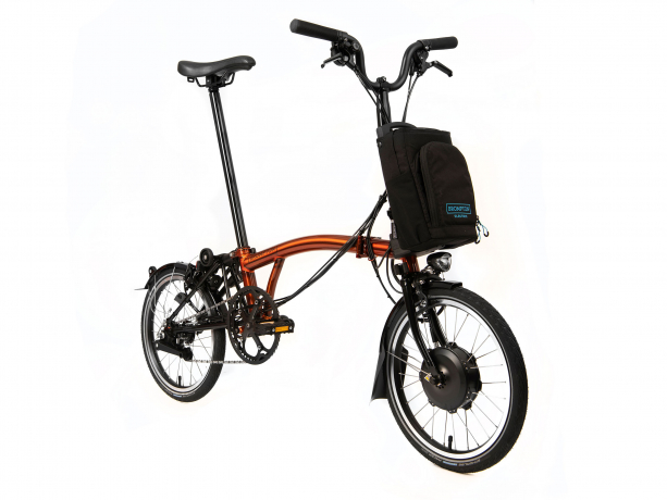 Brompton Electric C Line Explore Hoog Flame Lacquer