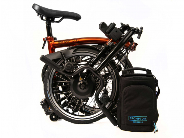 Brompton Electric C Line Explore Hoog Flame Lacquer