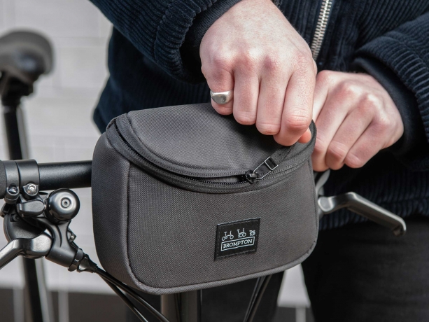 Brompton Metro Zip Pouch Stuur- of Zadeltas Zwart