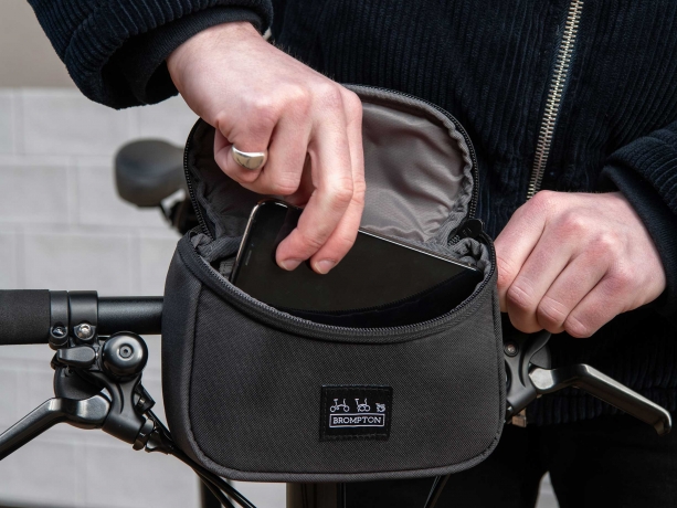 Brompton Metro Zip Pouch Stuur- of Zadeltas Zwart