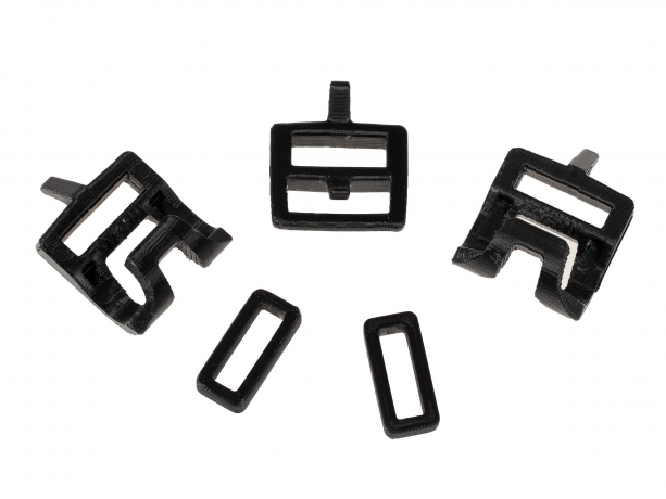 Ortlieb O-Strap Sparepart Set Zwart