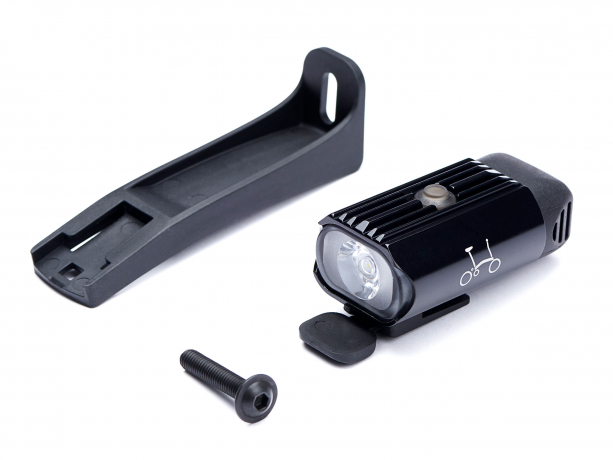 Brompton Batterij Koplamp Lezyne 500XL inclusief Beugel