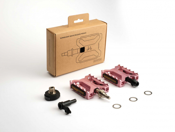 Brompton Superlichte Quick Release Trappers Pink