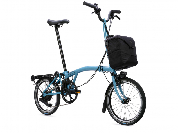 Brompton Electric C Line H4R SuperRoll+ e-Motiq Cloud Metallic