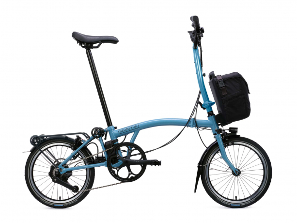 Brompton Electric C Line H4R SuperRoll+ e-Motiq Cloud Metallic