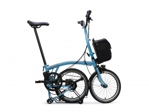 Brompton Electric C Line H4R SuperRoll+ e-Motiq Cloud Metallic