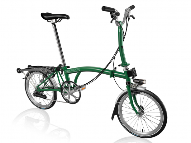 Brompton M6R Vouwfiets Racing groen