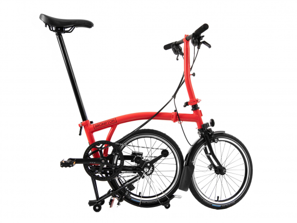 Brompton S6Lx 2021 Black Edition Raket Rood-Titanium