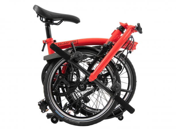 Brompton S6Lx 2021 Black Edition Raket Rood-Titanium