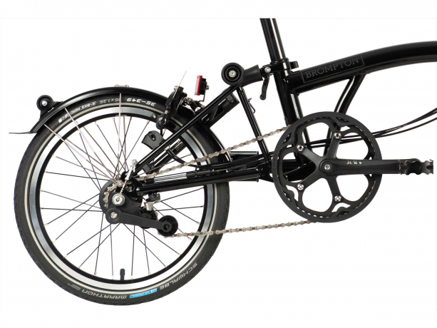 Brompton C Line Black Edition Explore Hoog Zwart