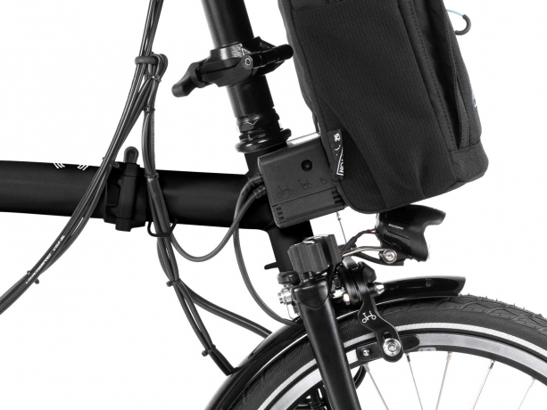 Brompton Electric C Line Explore H12R Zwart