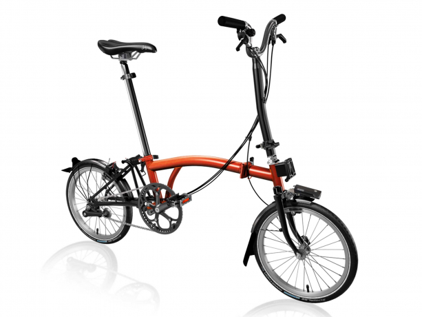 Brompton C Line Black Edition Explore Hoog Flame Lacquer