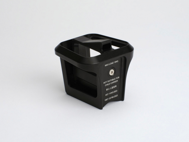 Brompton Bagageclip Gesmeed Aluminium Black