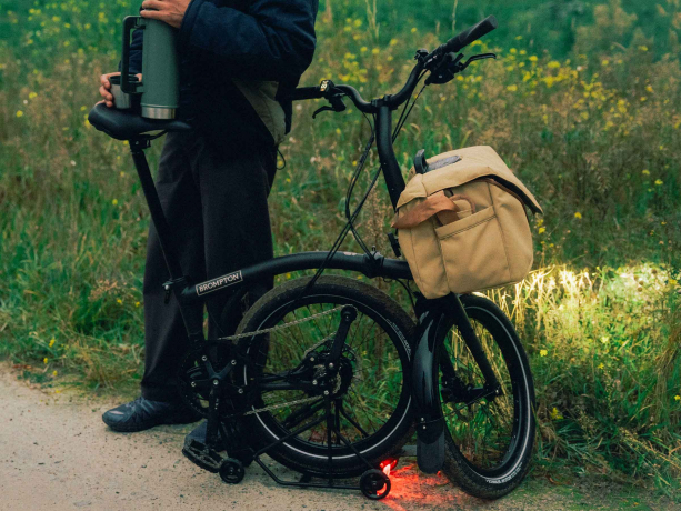 Brompton Electric Zip Bag Large Frame Sand