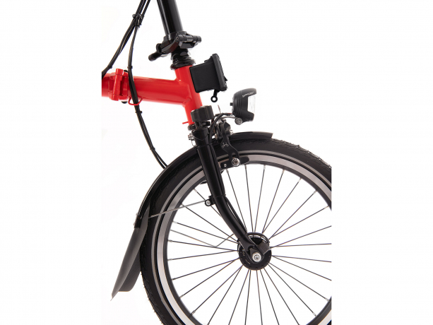 Brompton H6R Black Edition Raket Rood Glans