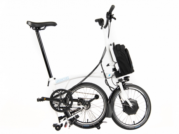 Brompton Electric M6L Vouwfiets Wit Glans